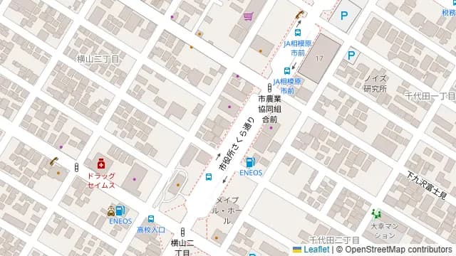 いいオフィス相模原 by JUPITER 小会議室の周辺地図