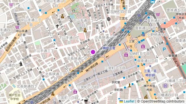 UNLIMITED 神戸三宮店の周辺地図