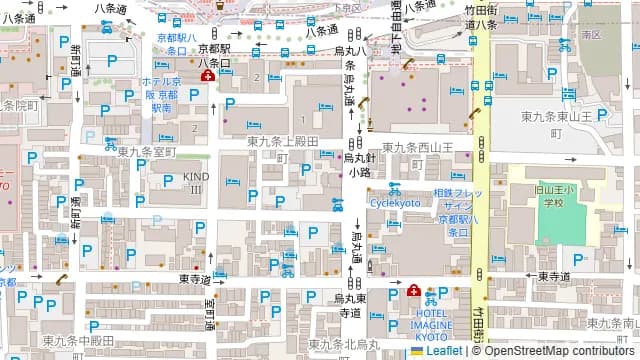 レンタルサロンKoto京都駅前の周辺地図