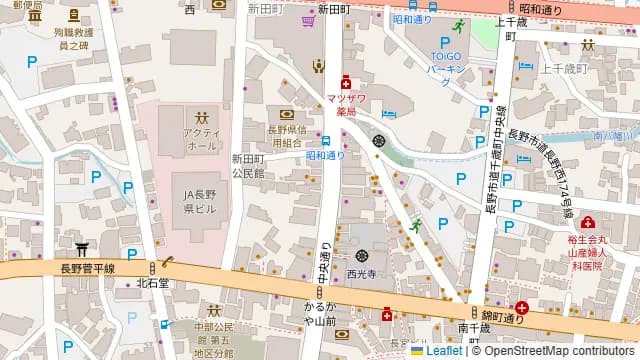 メゾンフォンテーヌ長野の周辺地図