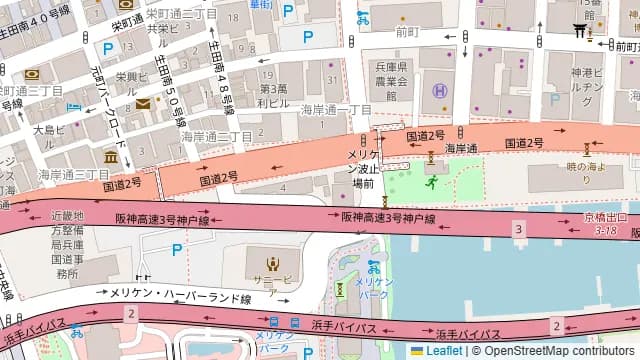 Kobe harbor kitchen Hajiの周辺地図