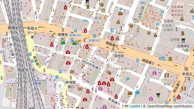 BAR Z1 新宿東口店の周辺地図