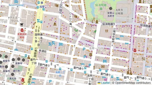 Bistro&Bar イロリア 浅草の周辺地図