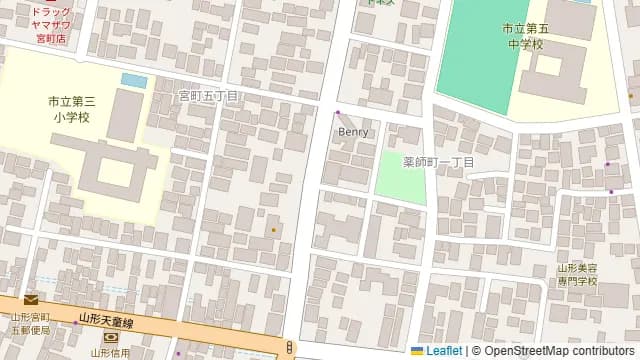 レンタルスタジオ・グラシーズ山形薬師町店の周辺地図
