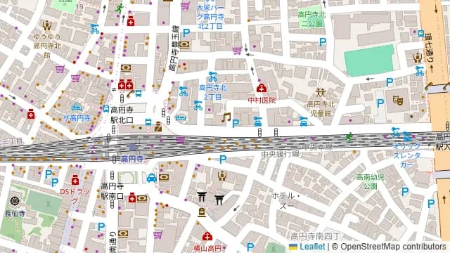 RENTAL STUDIO DOME 高円寺の周辺地図