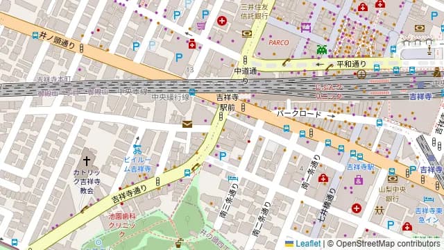 本格牛タン居酒屋 牛タン番長 吉祥寺店の周辺地図