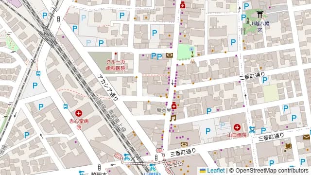 ビストロ蔵楽の周辺地図