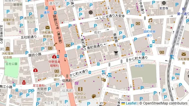 浜松スペース鍛冶町店の周辺地図