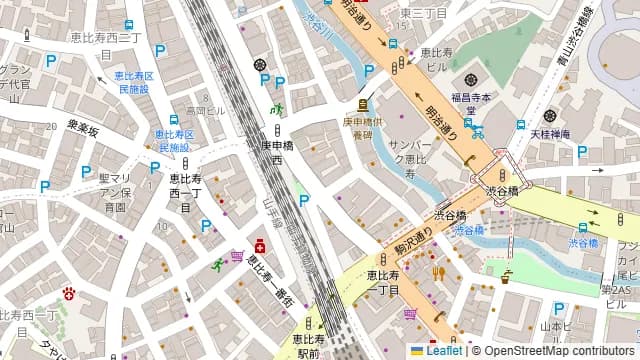 恵比寿EastGalleryの周辺地図