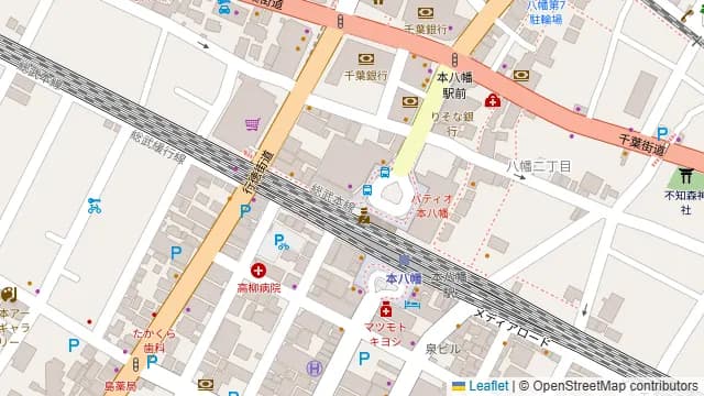 宴屋 本八幡店の周辺地図
