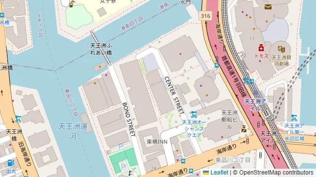 レストラン RIDE 品川 天王洲の周辺地図