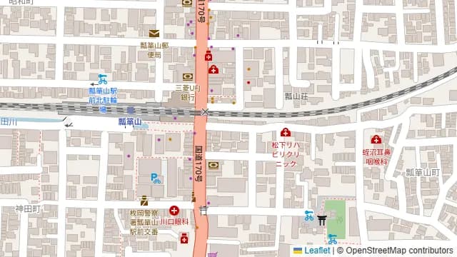 くいもの屋わん 瓢箪山店の周辺地図