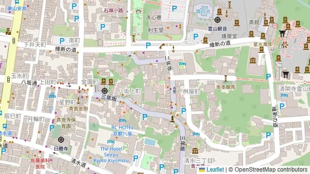 Tea Ceremony Kyoto Nagomi 二年坂店の周辺地図