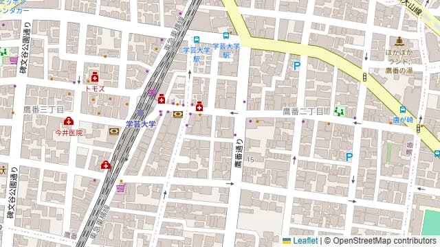 学大居酒屋nicome(ニコメ)の周辺地図