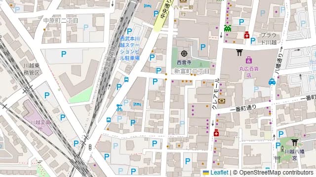 小江戸川越 風鈴酒場の周辺地図