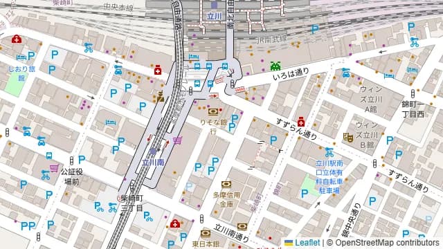 GEMS立川 PEP LOUNGEの周辺地図