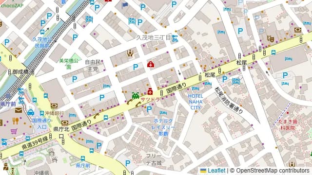 沖縄民謡ライブ居酒屋 奏 国際通り店の周辺地図