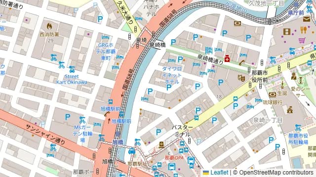 みんなの貸会議室那覇泉崎店の周辺地図