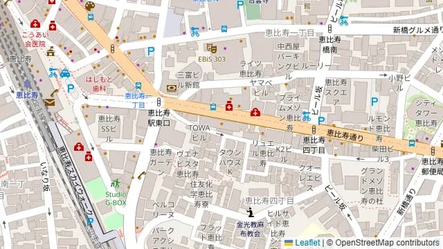 スシエビス 恵比寿本店の周辺地図