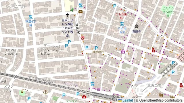 MAKUAI WORK 下北沢 ミーティングルームNo.1の周辺地図