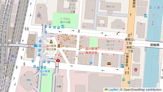 木村屋本店 品川港南口の周辺地図