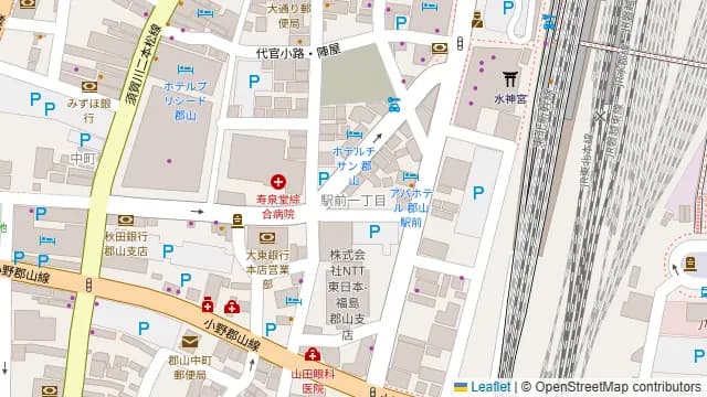浜焼き海鮮居酒屋 大庄水産 郡山店の周辺地図