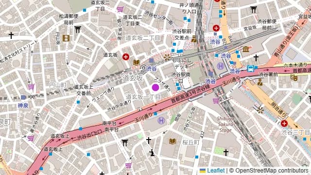 渋谷ガーデンパティオの周辺地図