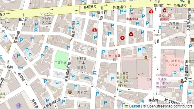 名駅セミナーオフィス 会議室ルームCの周辺地図