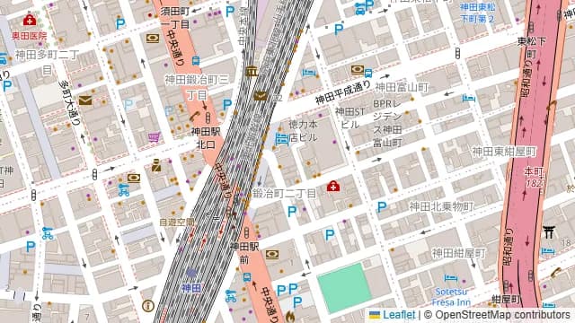 しのぶ 神田店の周辺地図