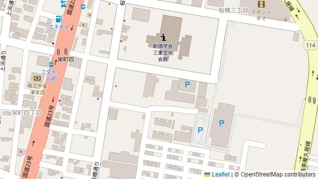イオンシネマ津の周辺地図