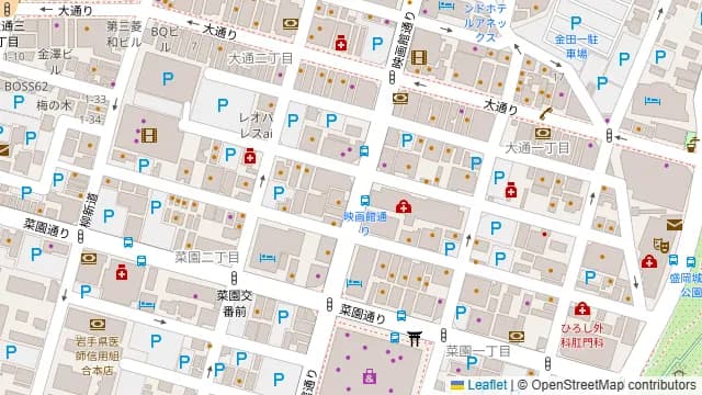 La Rosetta 盛岡の周辺地図