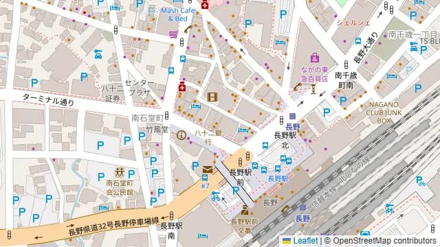 和牛と牛タンと地酒 居酒屋 牛兵衛 長野駅前店の周辺地図