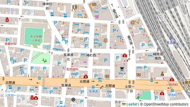 巣山プロスタジオの周辺地図