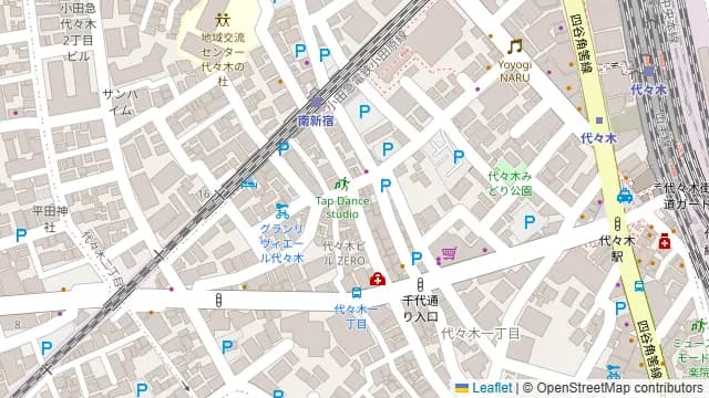 もんきち 代々木の周辺地図