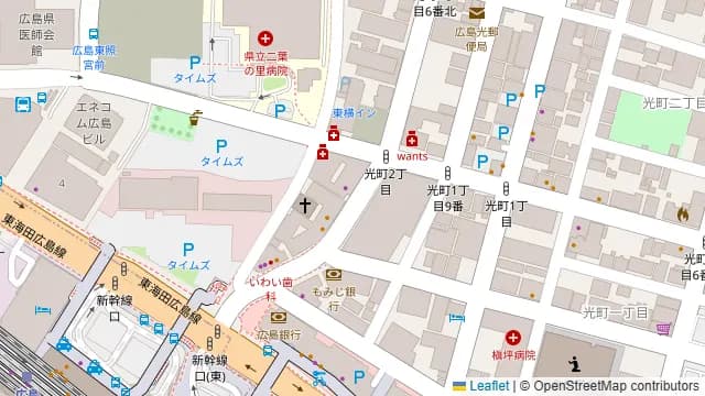 《VILLENT広島》の周辺地図