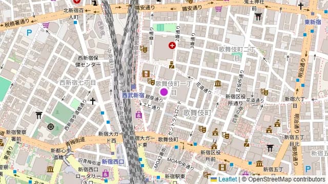 BBQテラス西新宿Ⅱの周辺地図