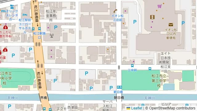 松江&八雲ドミソ・ソレラミの周辺地図