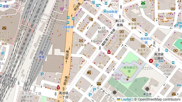 達磨酒場 池袋東口店の周辺地図