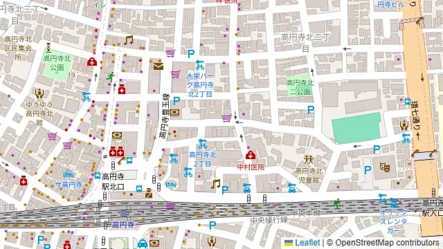 高円寺駅近 路面立ち呑み居酒屋の周辺地図