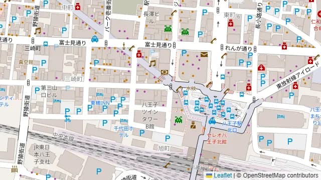 北酒場 八王子の周辺地図