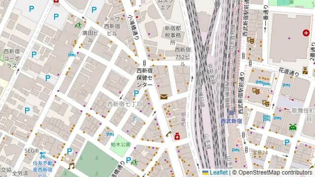 HAPON新宿の周辺地図