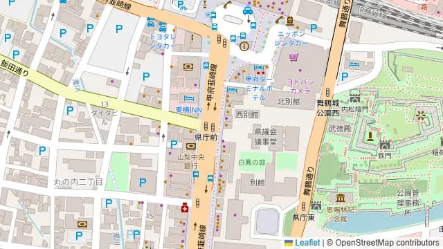 甲州屋台 酔録劇場の周辺地図