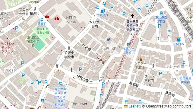 ADONIS 恵比寿代官山渋谷南口店の周辺地図