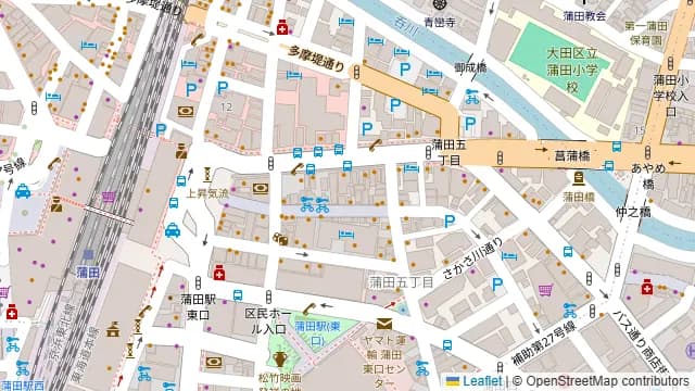 うな串 焼鳥 う福 蒲田の周辺地図