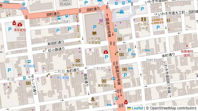 九州魂 いわき店の周辺地図