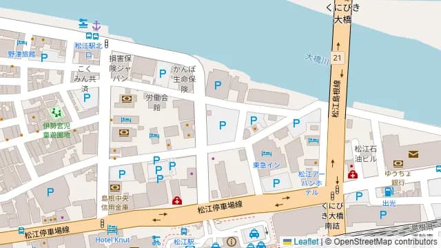 炉端かば 松江駅前店の周辺地図