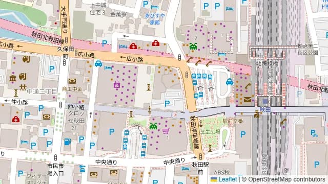 郷土料理と秋田の地酒 完全個室居酒屋 秋田の蔵 秋田駅前店の周辺地図