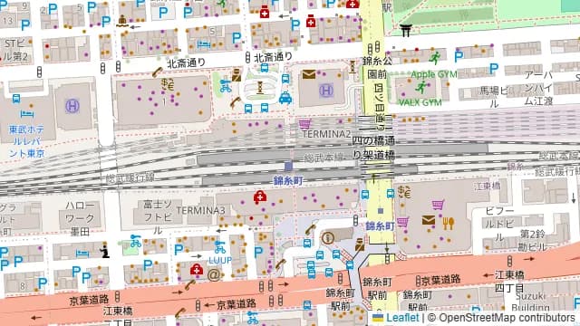 ベルサイユの豚 錦糸町の周辺地図