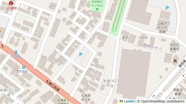 札幌市白石区の貸会議室の周辺地図