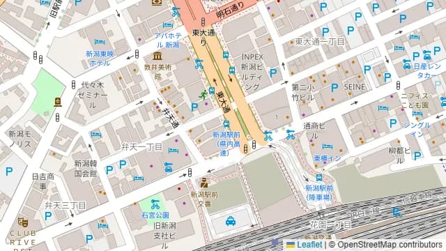 さかなや道場 新潟駅前1号店の周辺地図